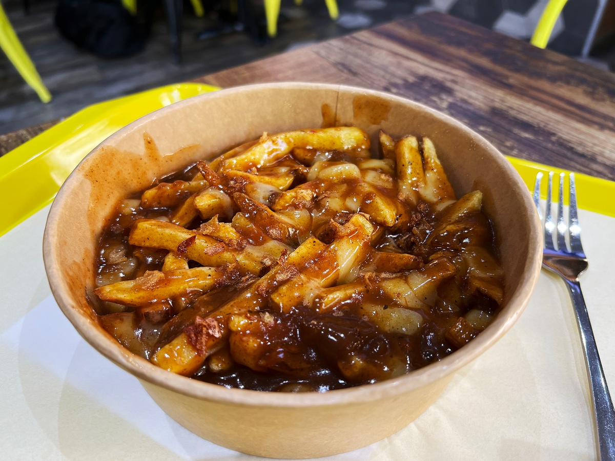 Poutine at Hot Corner in Paris