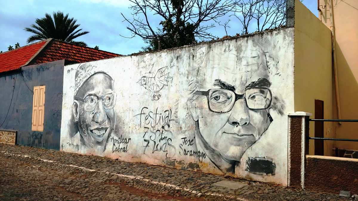Arte urbano en Tarrafal, isla de Santiago, Cabo Verde